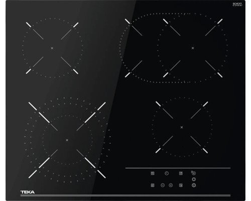 Glass ceramic hob with frame TEKA 60 x 51.5 mm 4 cooking zones TTB64320TTCBK