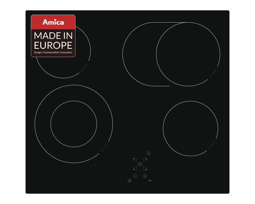 Glass ceramic hob frameless Amica 57.6 x 51.8 cm 4 cooking zones KMC 742 610 C