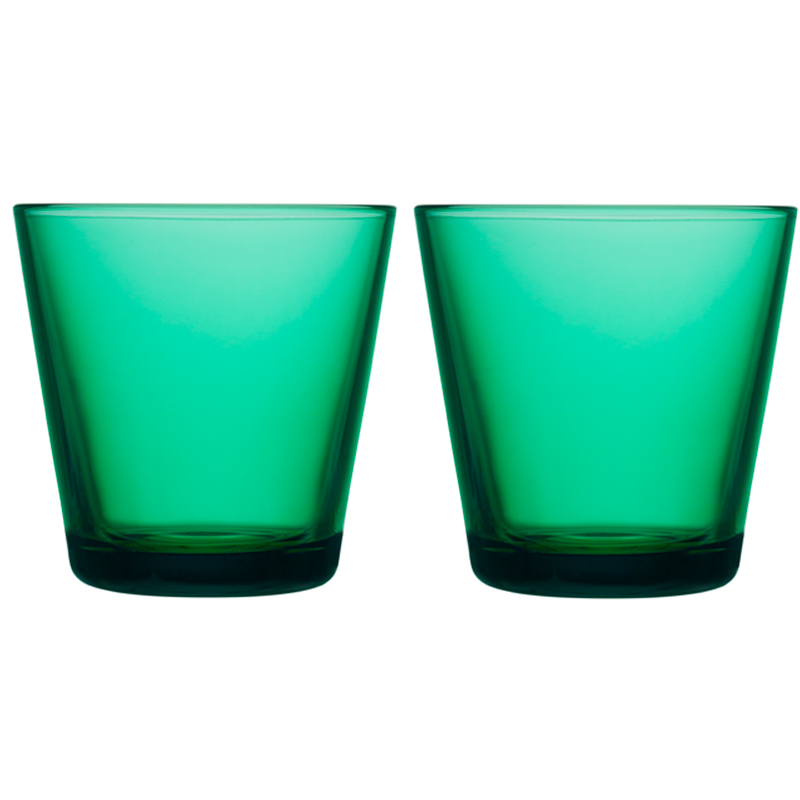Glass – 210 ml - Emerald - 2 pieces Kartio Iittala