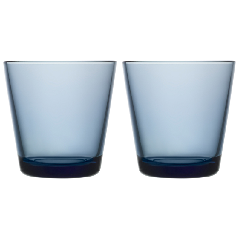 Glass - 210 ml - Rain blue - 2 pieces Kartio Iittala