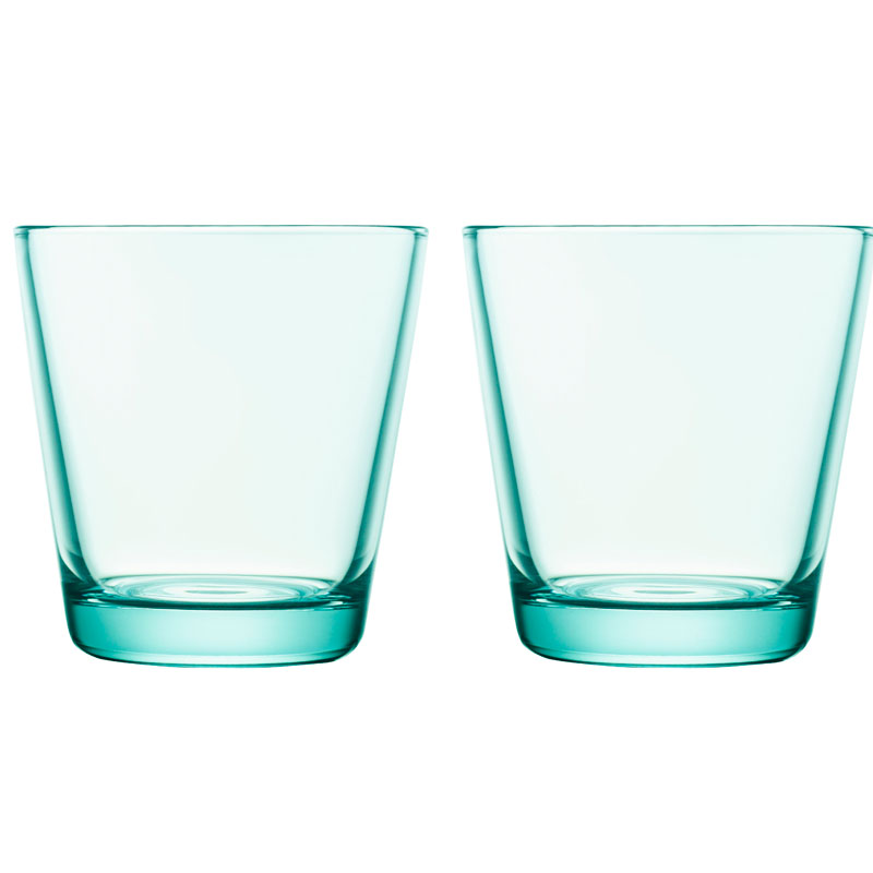 Glass - 210 ml – Water green - 2 pieces Kartio Iittala