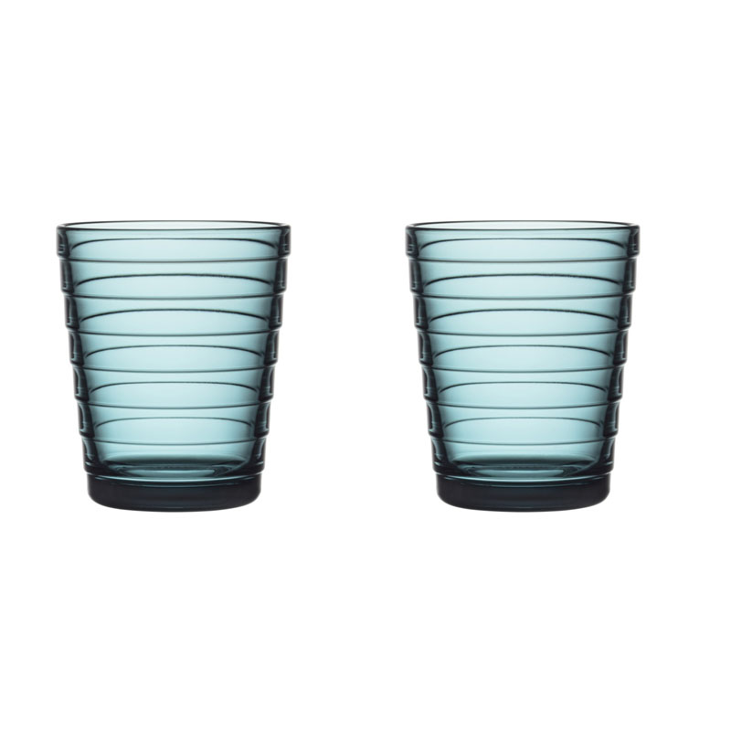 Glass – 220 ml - Sea blue - 2 pieces Aino Aalto Iittala