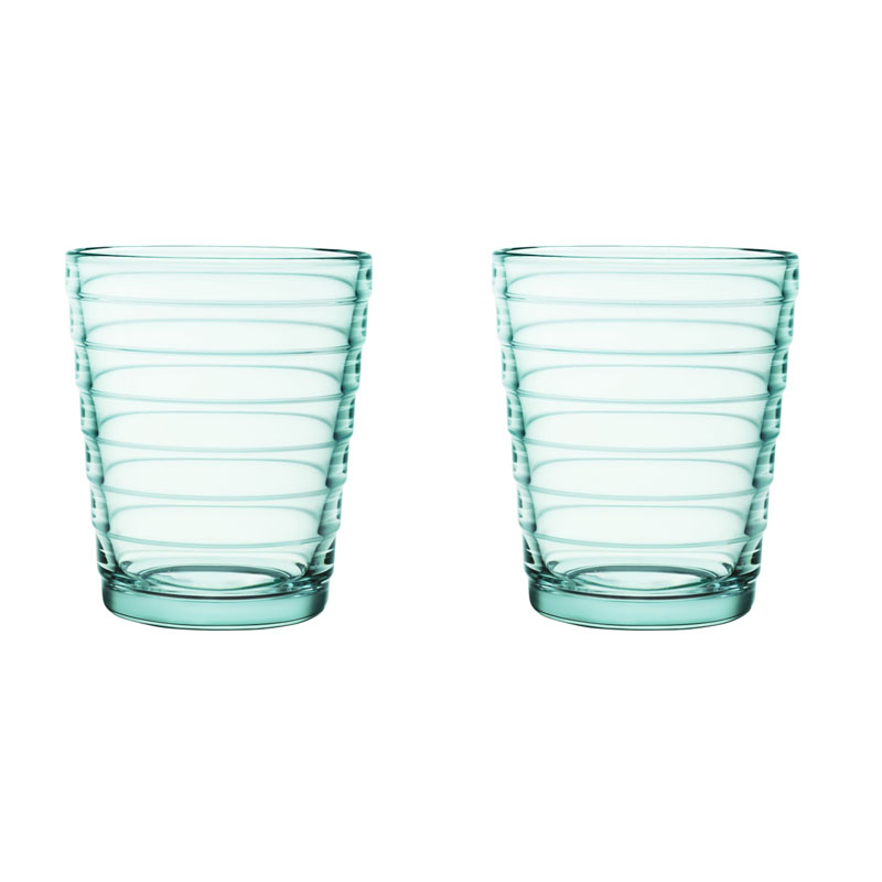 Glass - 220 ml – Water green - 2 pieces Aino Aalto Iittala