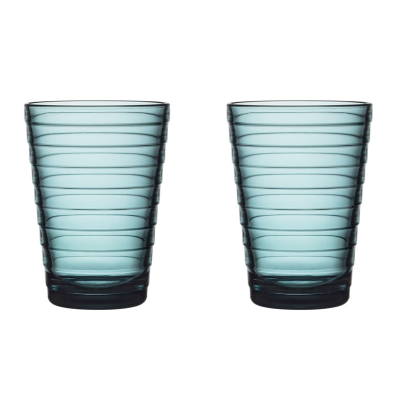 Glass - 330 ml - Sea blue - 2 pieces Aino Aalto Iittala