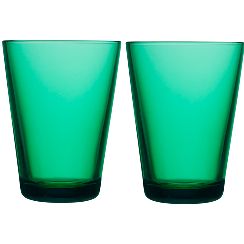 Glass – 400 ml - Emerald - 2 pieces Kartio Iittala