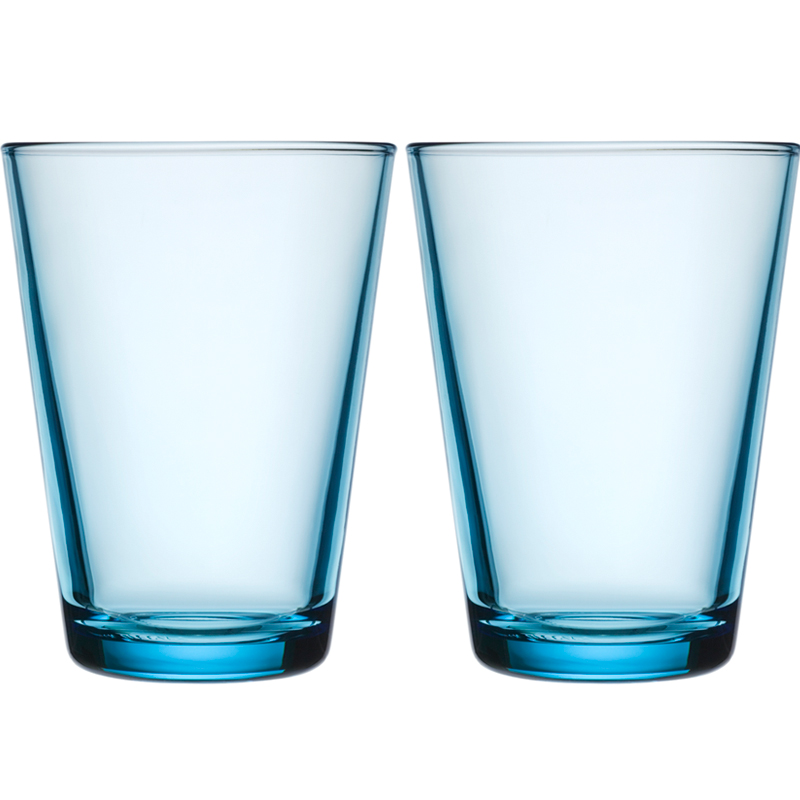 Glass - 400 ml - Light blue - 2 pieces Kartio Iittala