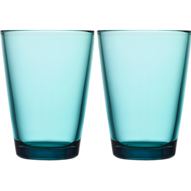 Glass - 400 ml - Sea blue - 2 pieces Kartio Iittala