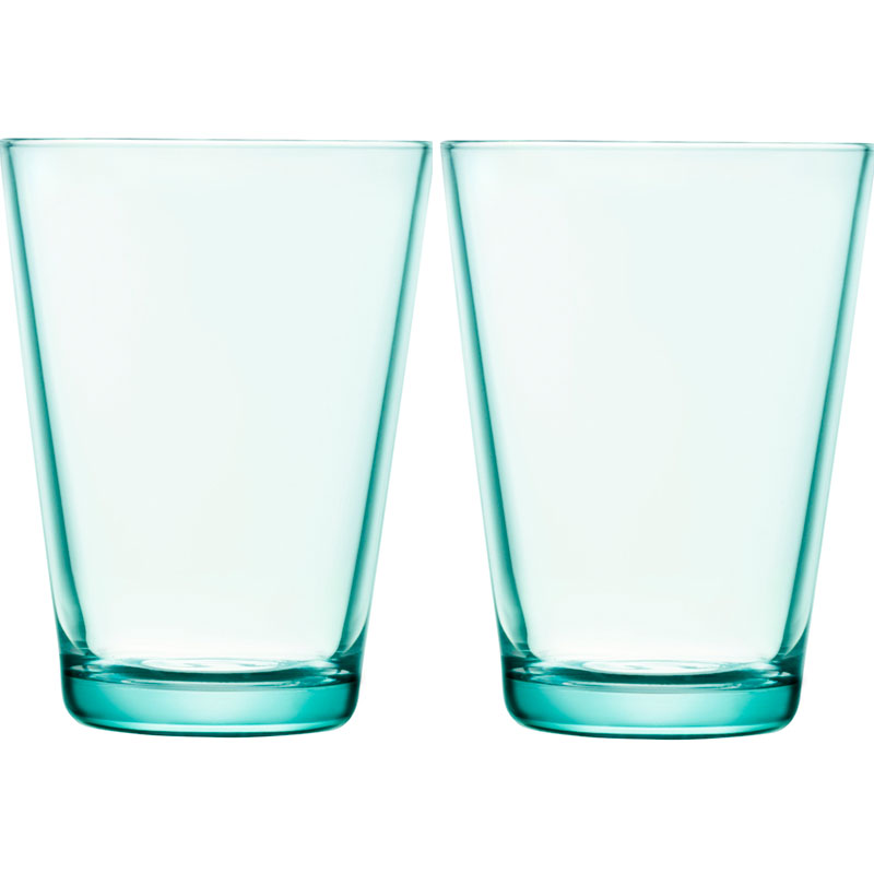 Glass - 400 ml – Water green - 2 pieces Kartio Iittala