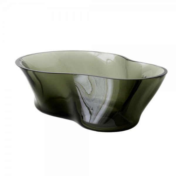 Glass bowl Aer Bowl Smoke by Audo Copenhagen