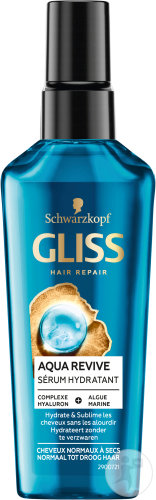 Gliss Aqua Revive Moisturizing Serum Normal to Dry Hair 75ml