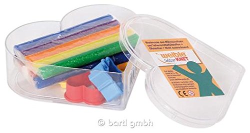 Glitter Modeling Clay In Clear Heartbox 120