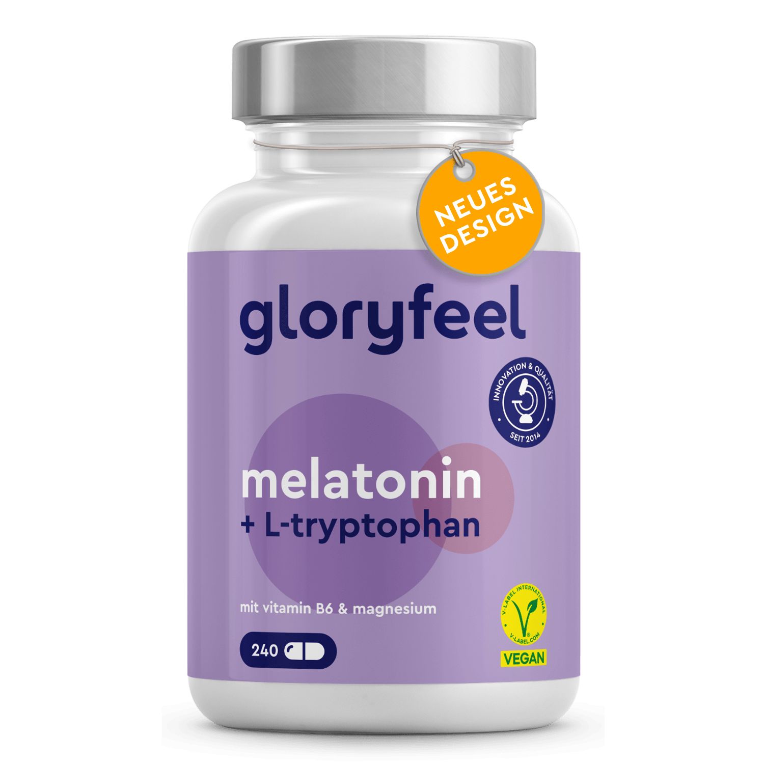 Gloryfeel® melatonin + L-tryptophan, vitamin B6 & magnesium capsules