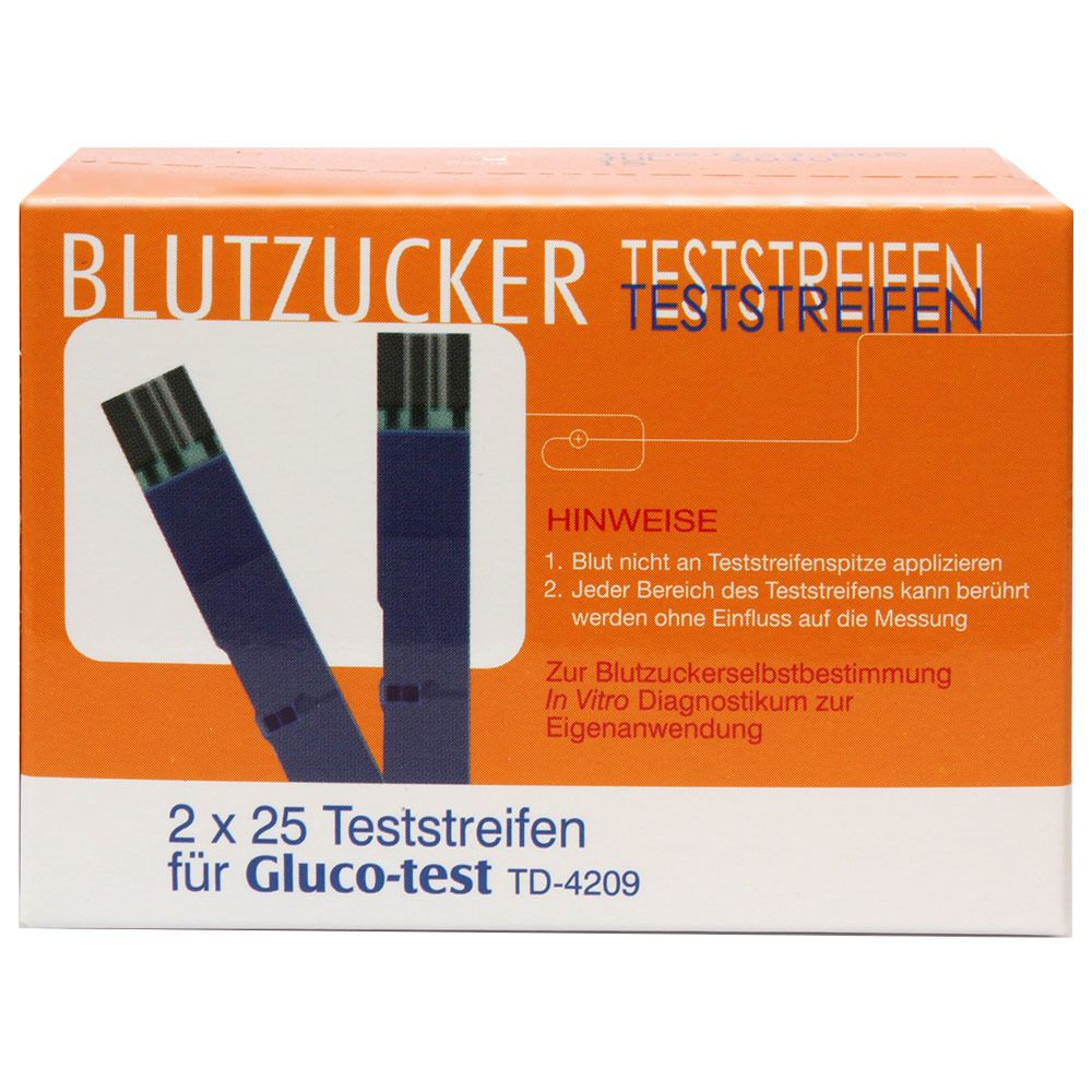 Gluco test TD-4209 blood sugar test strips