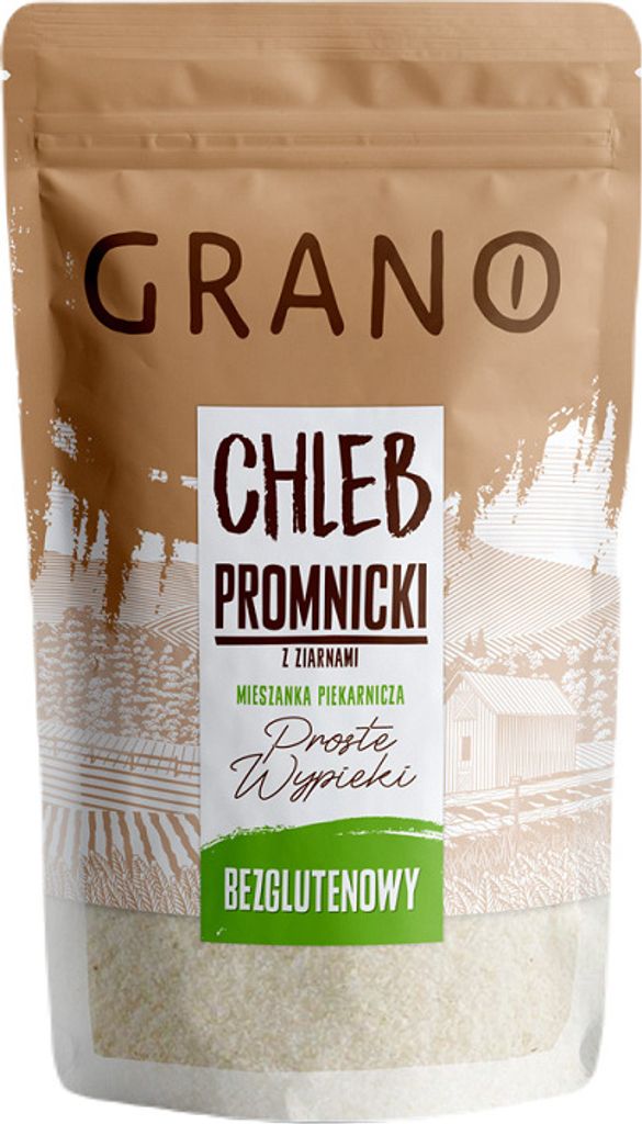 GLUTEN-FREE MIX FOR BAKING PROMNICK BREAD WITH GRAINS 500 g - GRANO