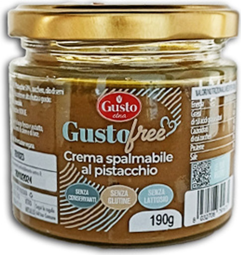 Glutenfreie Pistaziencreme Crema Spalmabile al pistacchio Senza Glutine 190g - Gusto Etna
