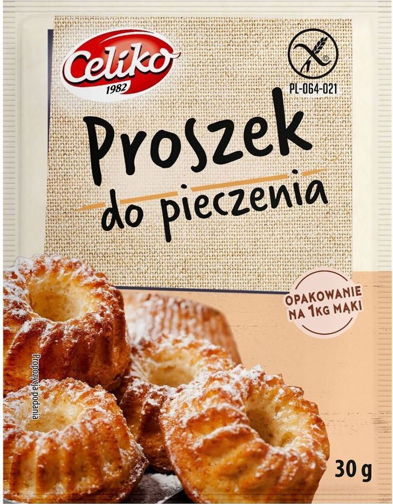 GLUTEN-FREE BAKING POWDER 30 g - CELIKO