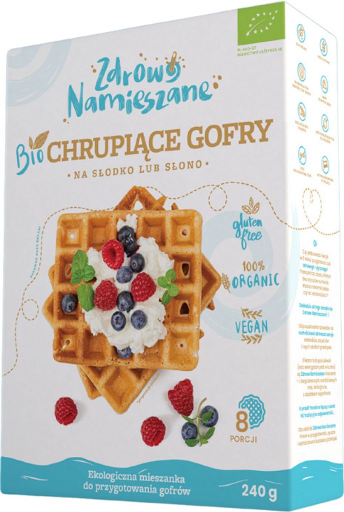 GLUTEN-FREE Waffle Mix 240 g - HEALTHY MIXED