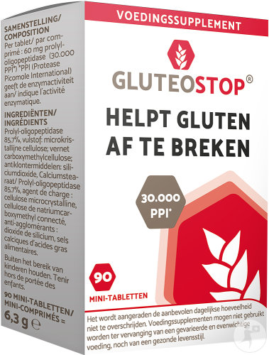 GluteoStop dietary supplement 90 mini tablets