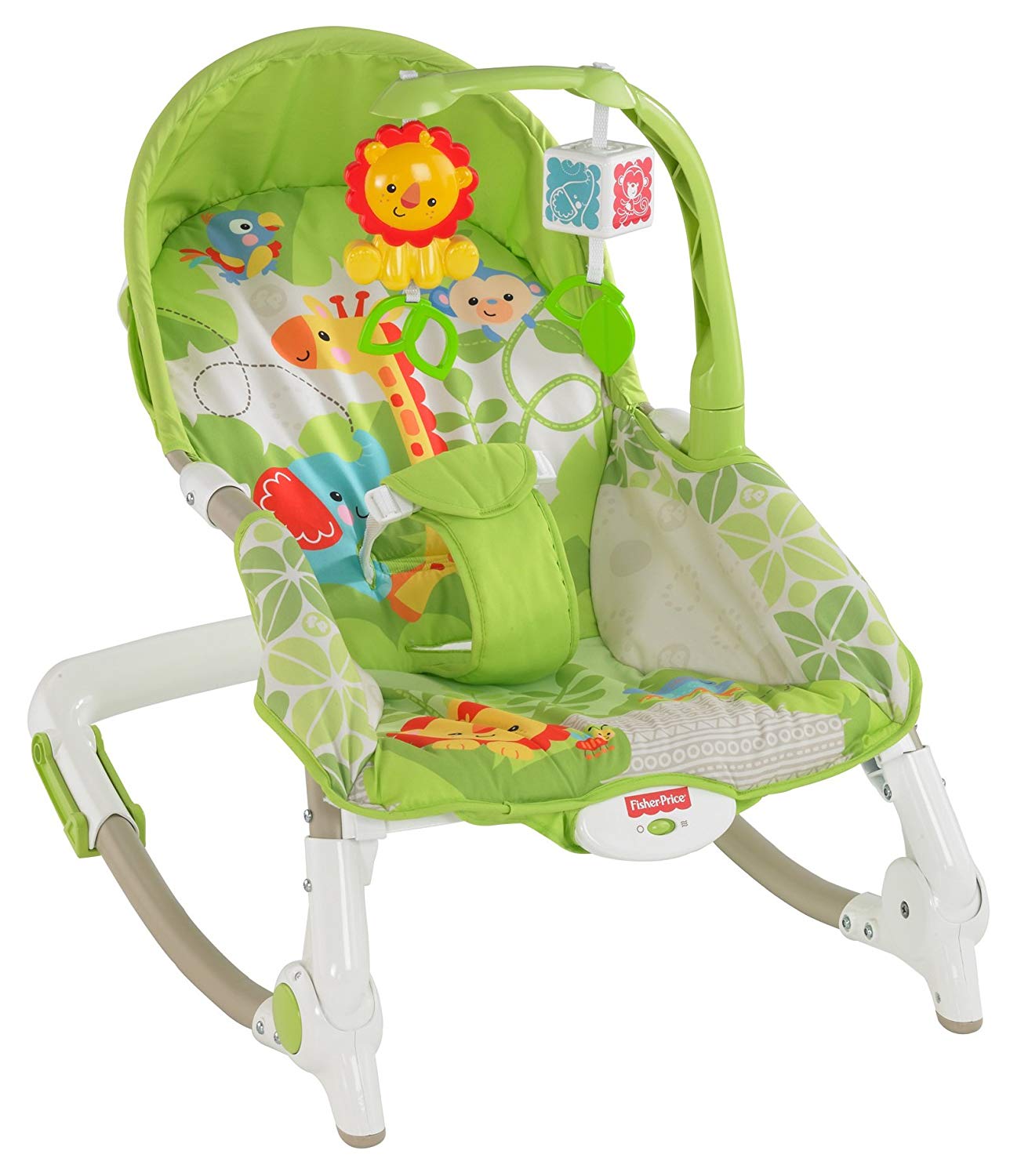 Fisher-Price Mattel BCD28 Fisher Price 2 in 1 Compact Swing Seat Apple Green