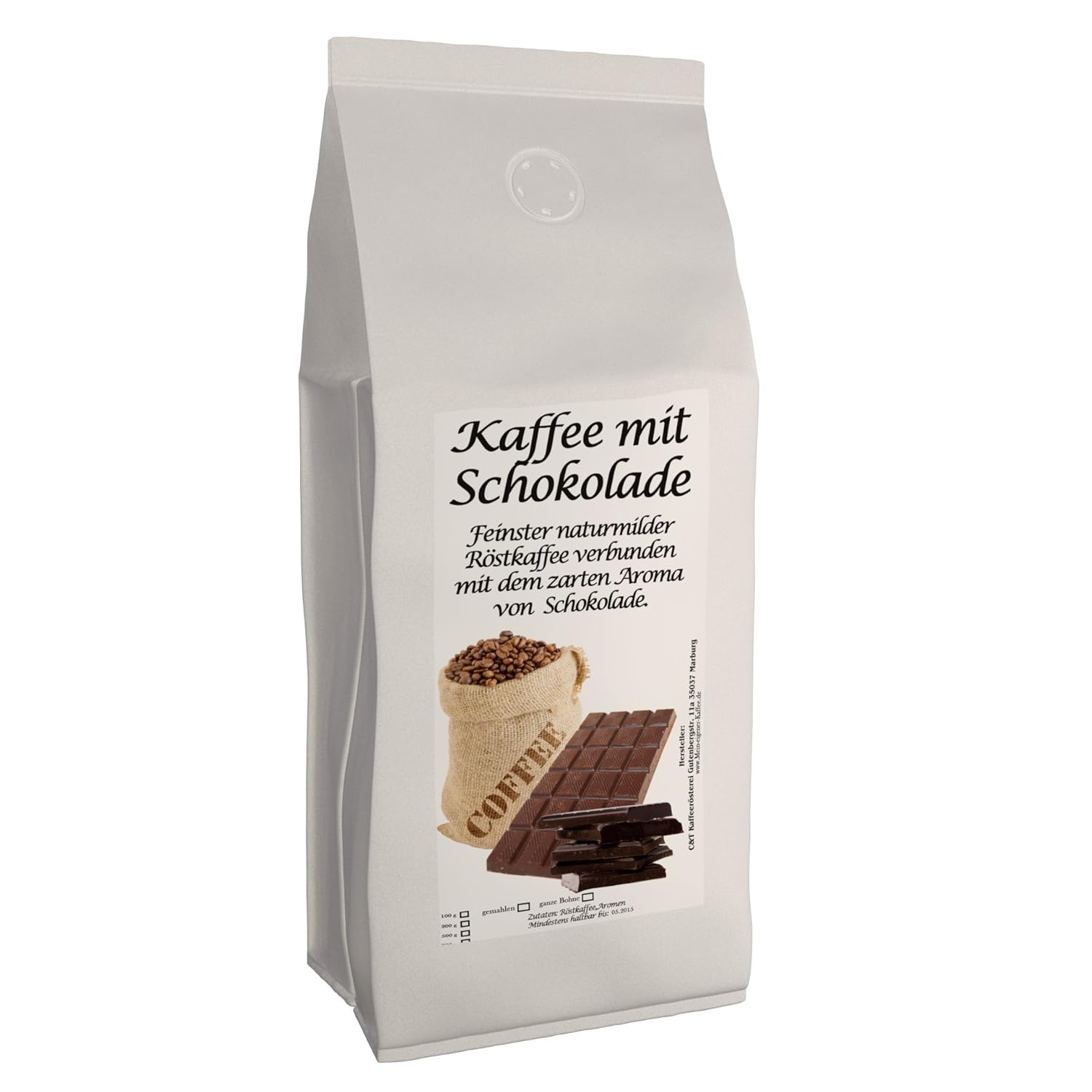 C&T Flavored Coffee - Flavored Coffee Ground - Chocolate 200 g - Private Roasting Top Coffee Flavored Coffee