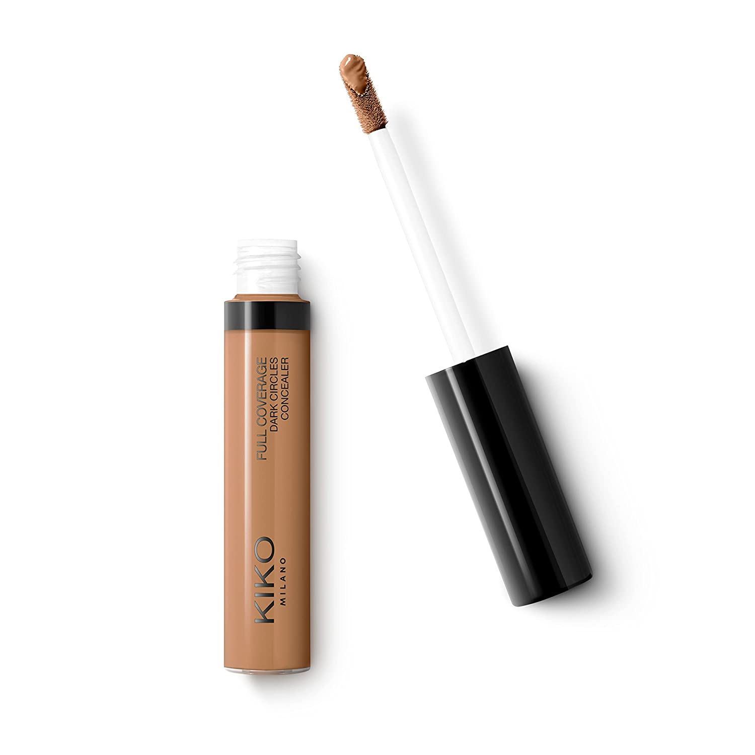 KIKO Milano Full Coverage Dark Circles Concealer 12 | Flüssiger Korrektor für Augen und Gesicht mit hoher Deckkraft., cocoa ‎12