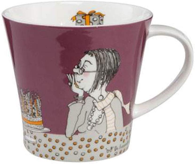 Goebel I Dont Get Older 27000421 Coffee / Tea Mug with Dr. Barbara Freundlieb Barbara Freundlieb Multi-Coloured Fine Bone China