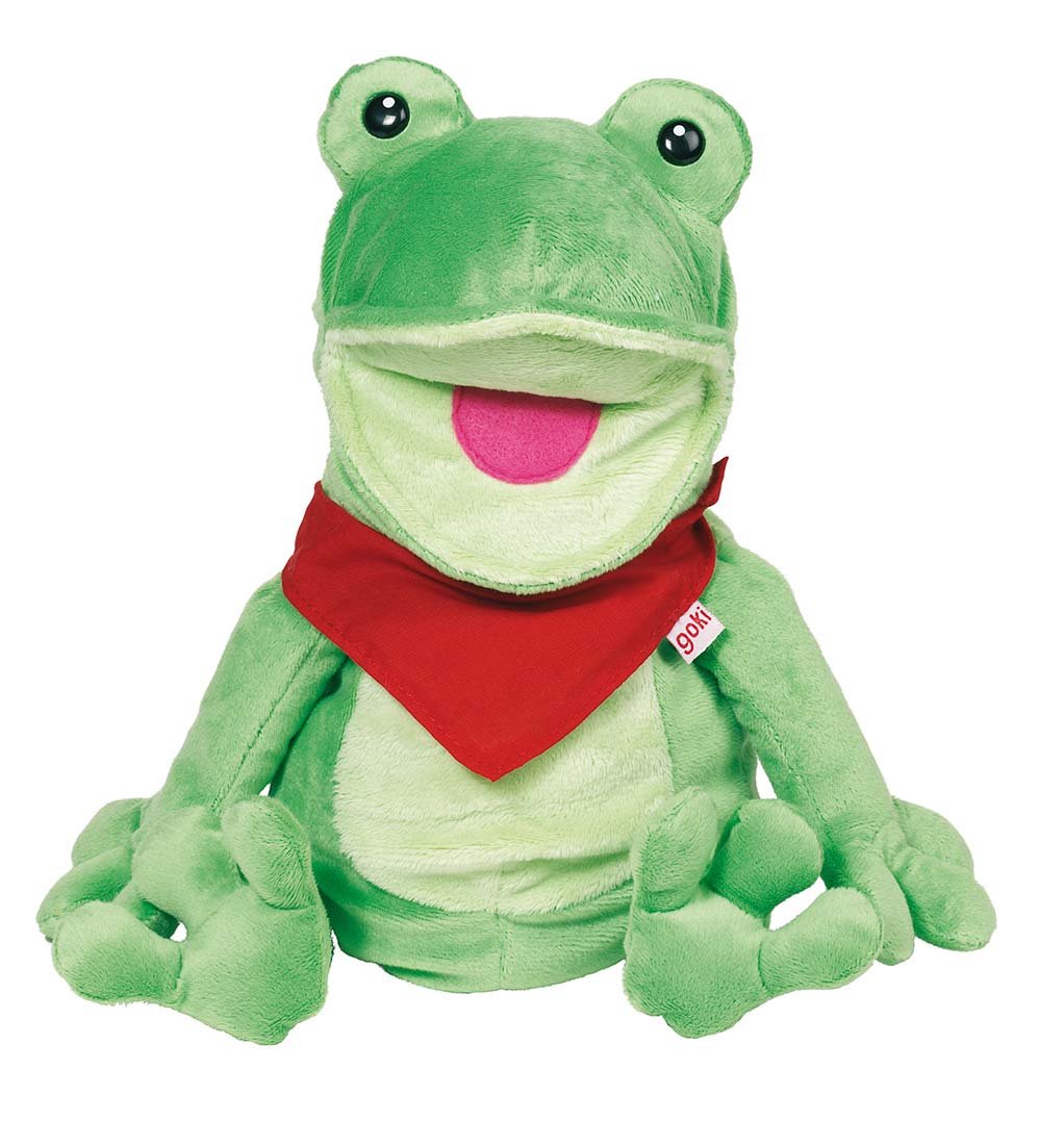 Goki 108355 Hand Puppet Frog