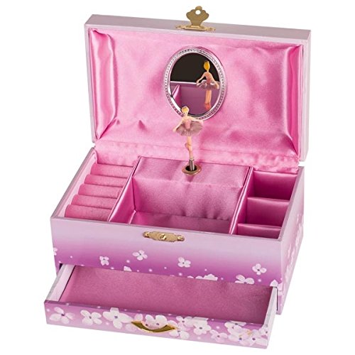 Goki 15545 Music Music Box Ballerina Swan Lake Pink
