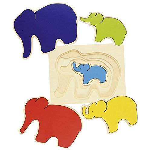 Goki 5 Layer Wooden Elephant Puzzle