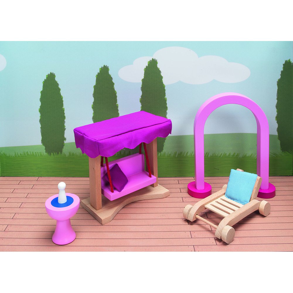 Goki Castle Furniture For Flexible Puppets Garden Furniture