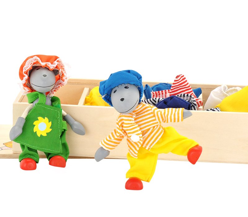 Goki Flexible Puppets Mouse Dress-Up Box