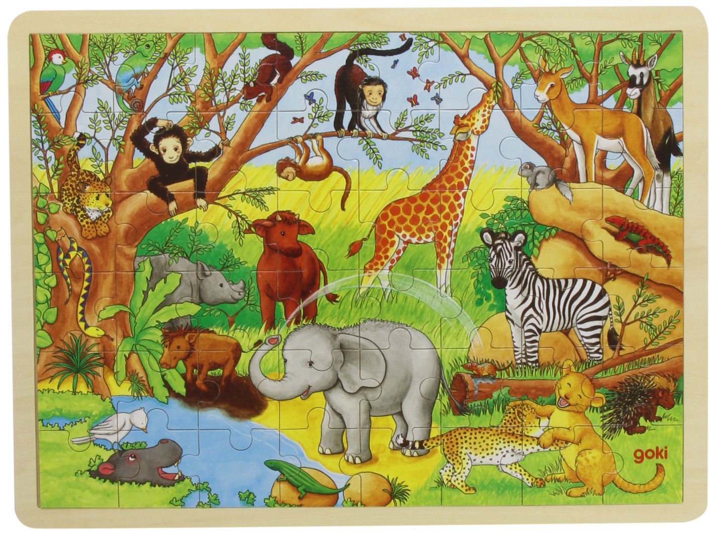 Goki Frame Jigsaw Puzzle Africa (48 Pieces)