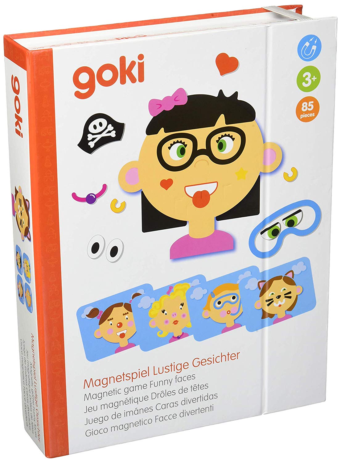 Goki Magnetic Game Funny Face Girls