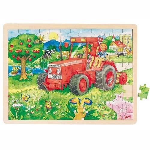 Goki Puzzle Tractor