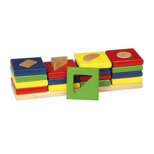 Goki The 4-Towers/ Shape And Colour Board (Assortment)