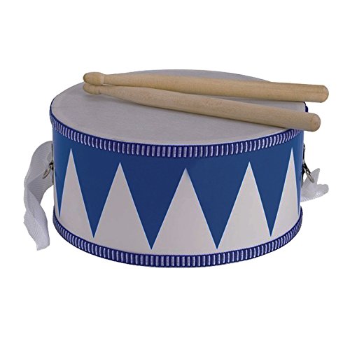 Goki Wooden 61898 Drum, Blue/White