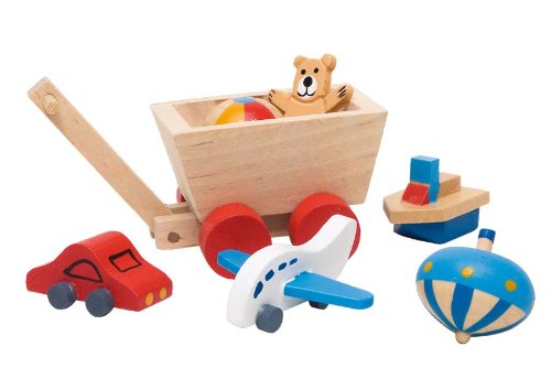 Goki Wooden Childrens Room Accessories For Dolls Houses