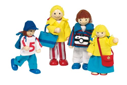 Goki Wooden Flexible Puppets Holiday Family