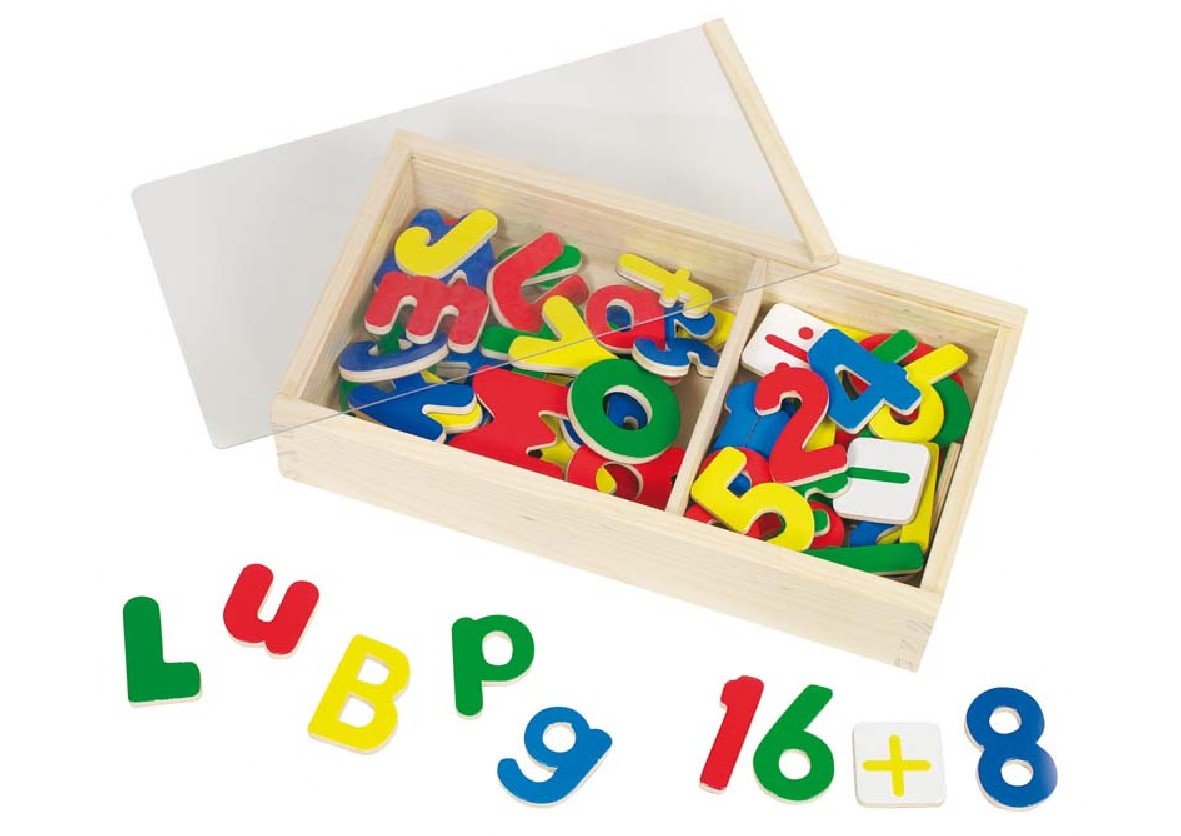 Goki Wooden Magnetic Alphabet And Numbers