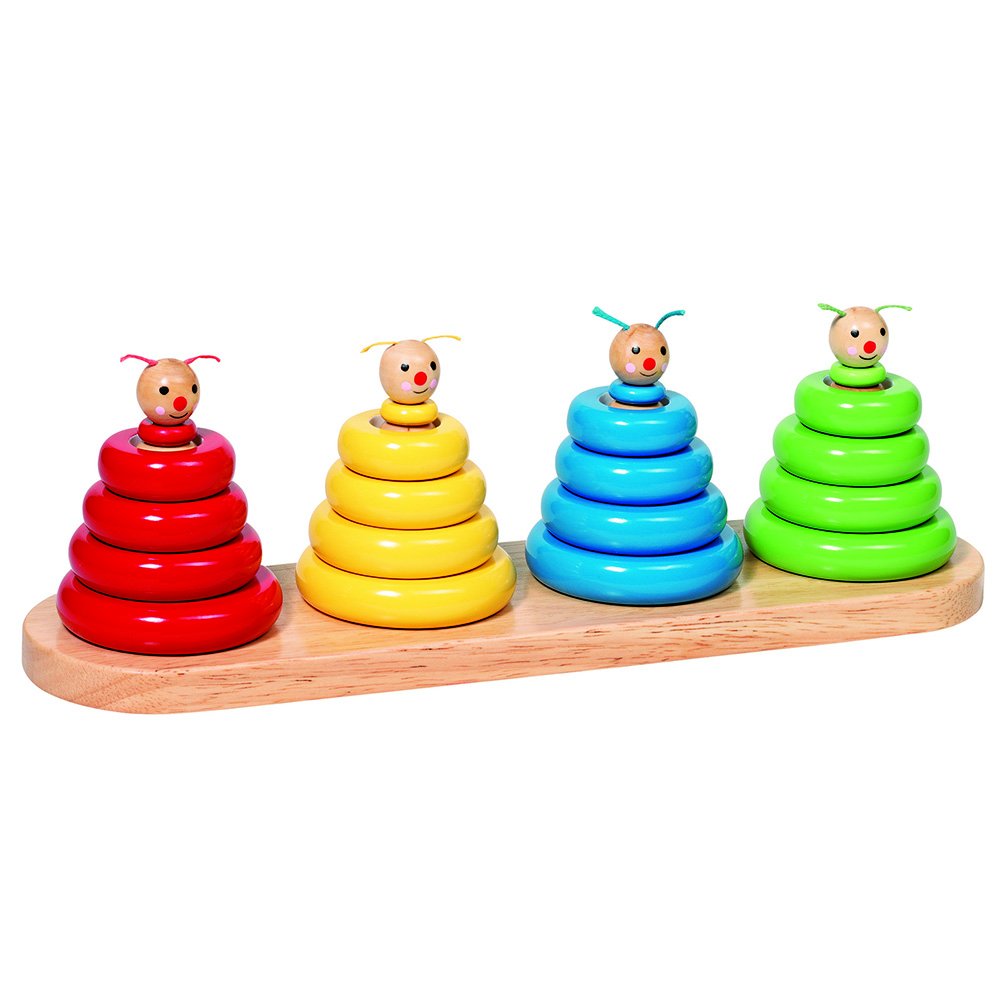 Goki Worm Stacks Colours And Shapes Sorting Game
