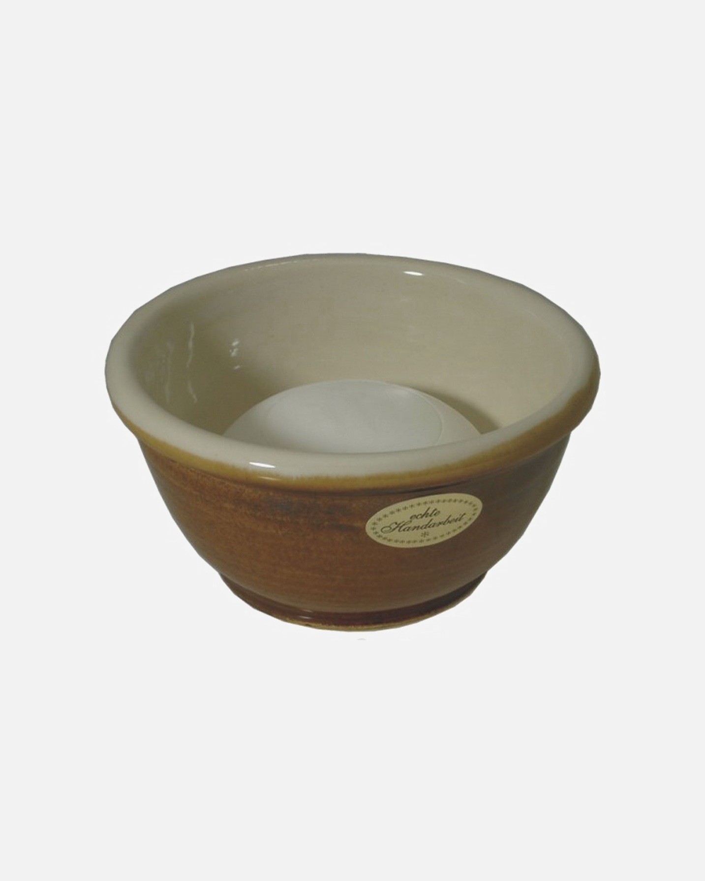 Golddachs razor ceramic shaving bowl - brown