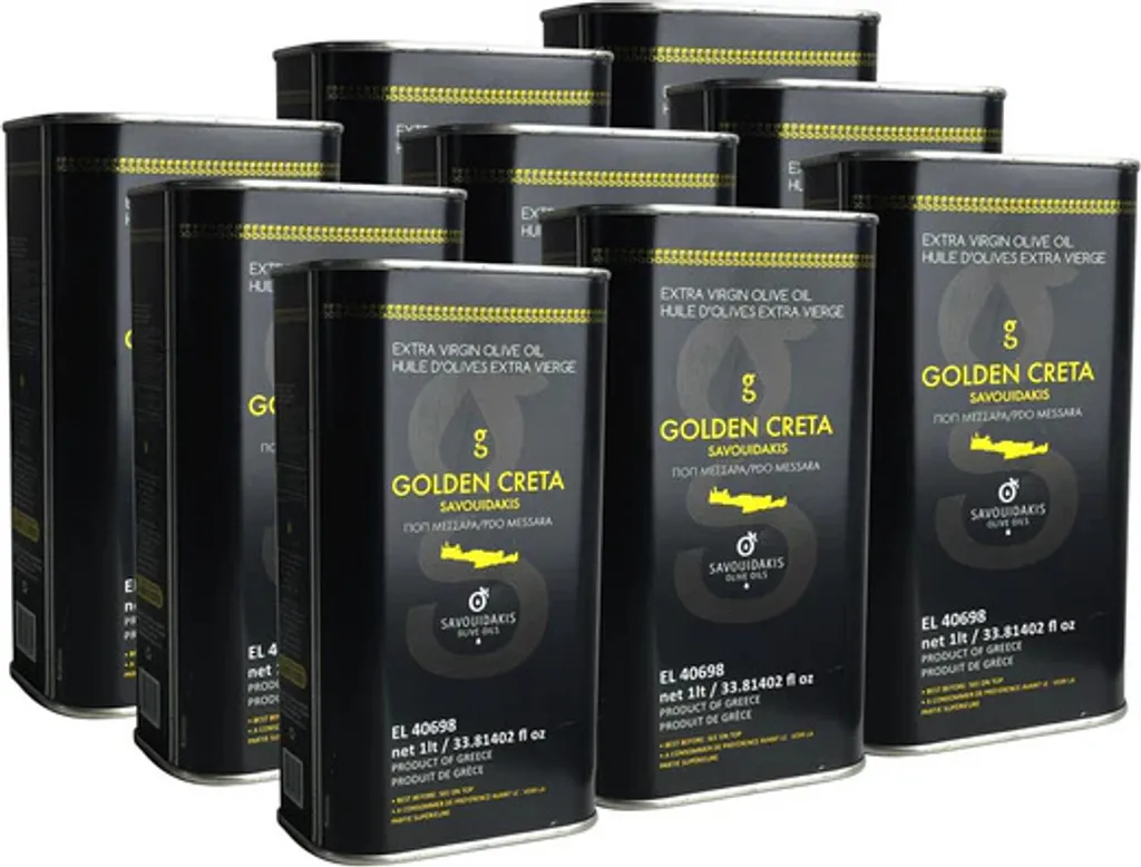 Golden Creta, natives Olivenöl extra aus Kreta 9x1 Liter Kanister