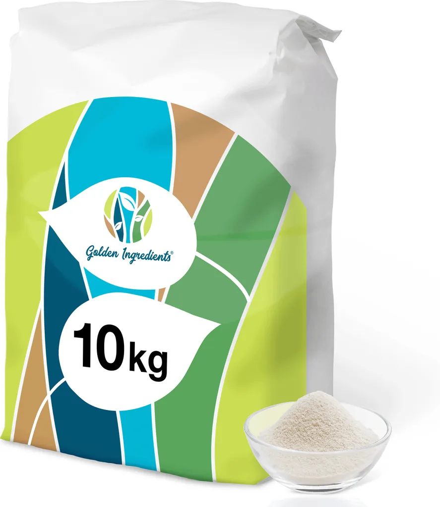 Golden Ingredients Locust Bean Gum 10 kg - natural thickener, vegan egg substitute, gluten-free cornstarch, baking and cooking