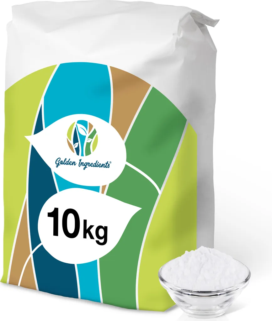 Golden Ingredients Baking Soda Powder 10 kg - Sodium Bicarbonate, Baking Soda, Baking Powder, Soda, Food Grade