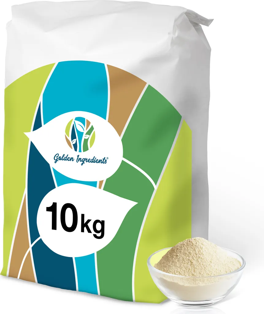 Golden Ingredients Wheat Gluten 10 kg - Wheat Protein, Seitan, Wheat Protein, Vegan, Meat Substitute Baking, Cooking