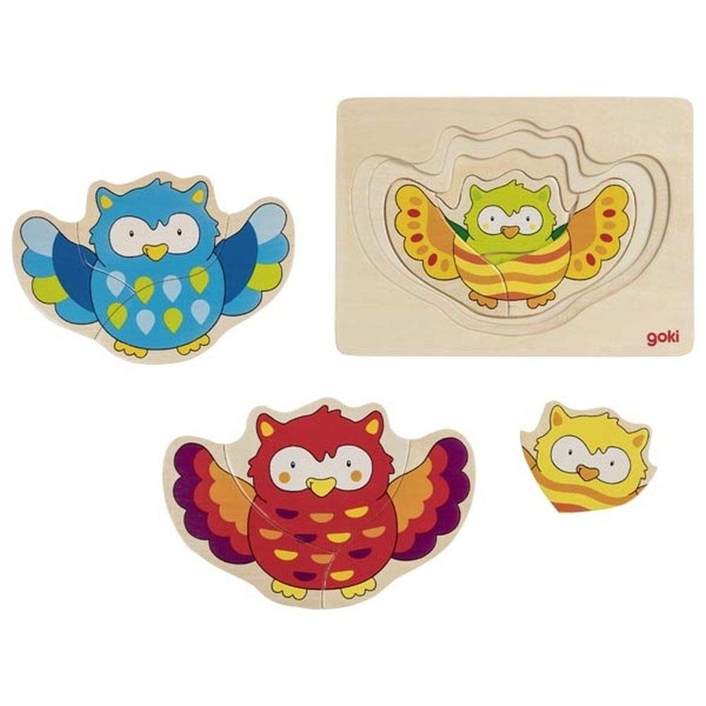 Gollnest & Kiesel Gmbh Layered Puzzle Owl Wooden Toy By Goki