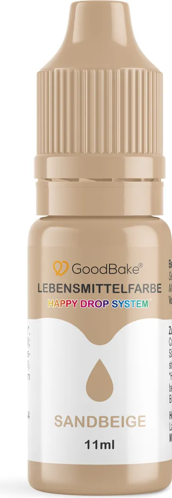 GoodBake Food Coloring Pastel Sand Beige, vegan, sugar-free, gluten-free
