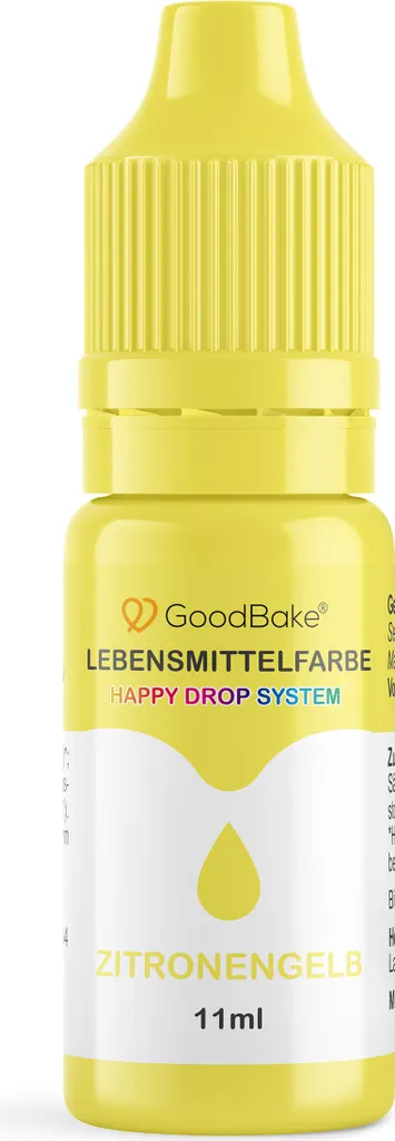 GoodBake Food Coloring Pastel Lemon Yellow, vegan, sugar-free, gluten-free
