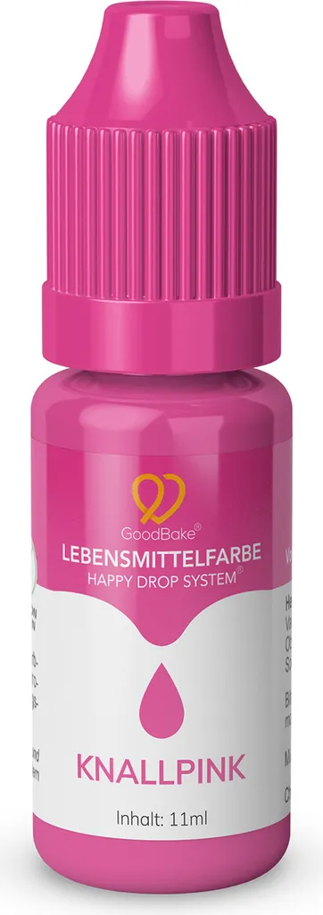 GoodBake Food Coloring Pink, high yield, sugar-free, vegan, for baking