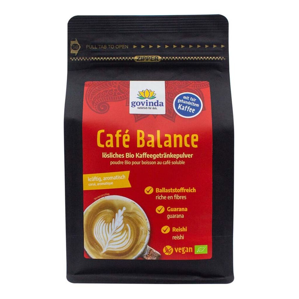 Govinda Café Balance Coffee Powder with Guarana & Reishi 400 g